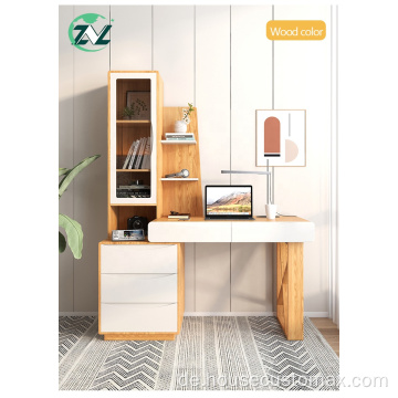 Multifunktionaler Aufbewahrungs-Schreibtisch Holz Home Office Holz-Schreibtisch